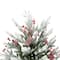 6.5ft. Unlit Real Touch™ Flocked Grove Fir Full Artificial Christmas Tree with Red Berries & Pinecones